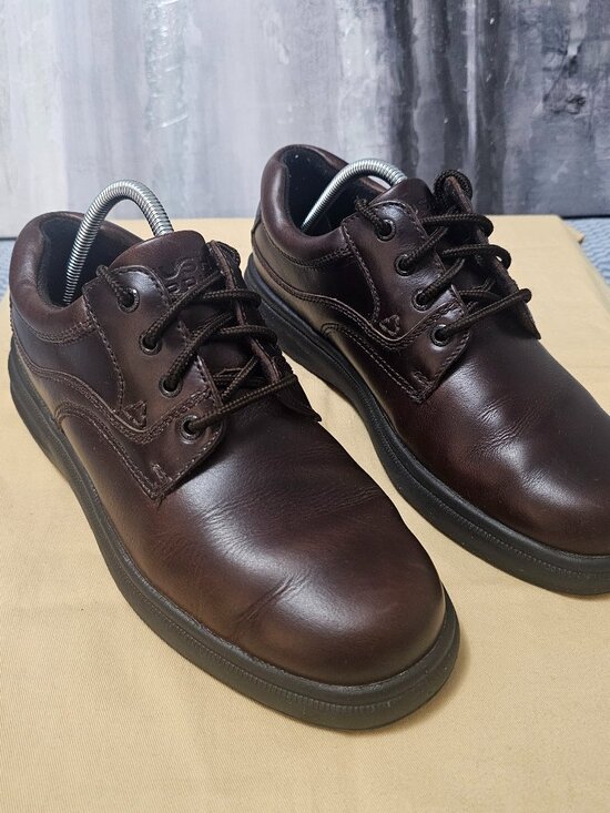 Hush Puppies Men\'s Oxford Leather Shoes Dark Brown Casual Comfort Size 9 main image 8
